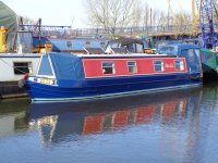 40ft Cruiser stern Narrowboat built 2008 by Piper Boats with REVERSE LAY-OUT