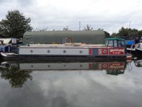 57ft Semi Trad Narrowboat built 2019 by Lewis Wilson boats with REVERSE LAY-OUT